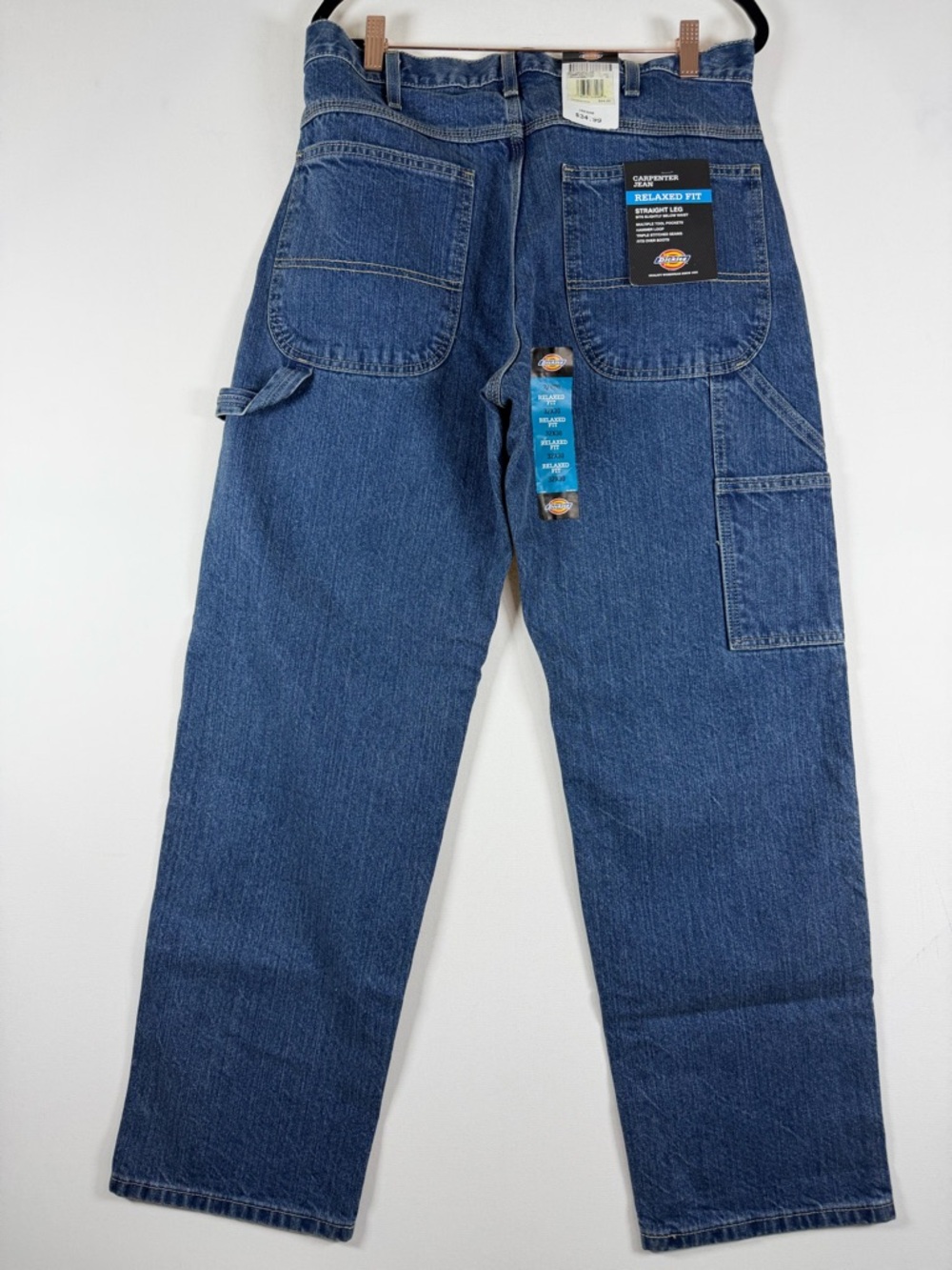 DICKIES RELAXED FIT CARPENTER JEANS - Blue - 32x30 - Picture 3 of 8